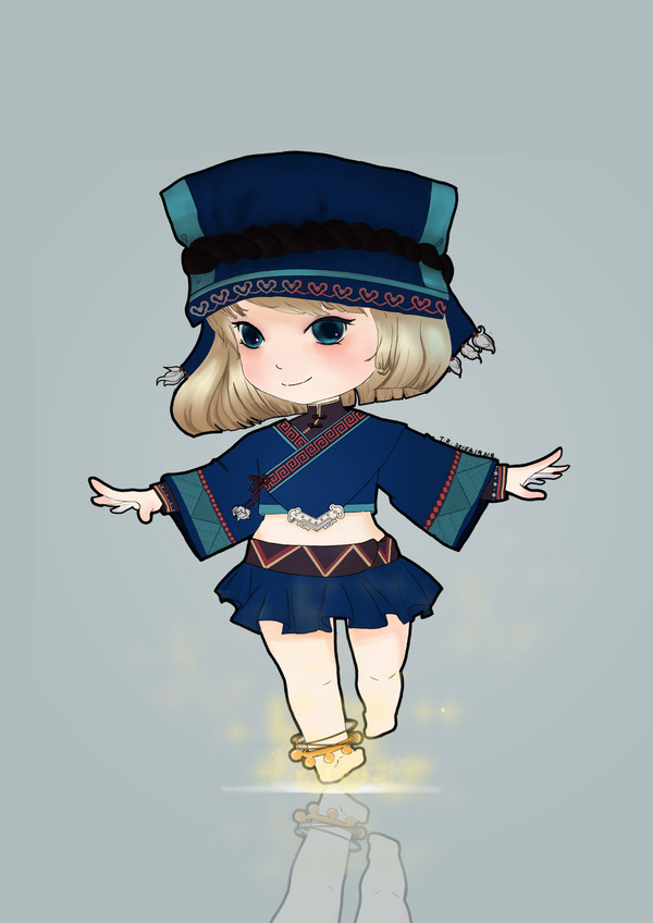 プイ族少女