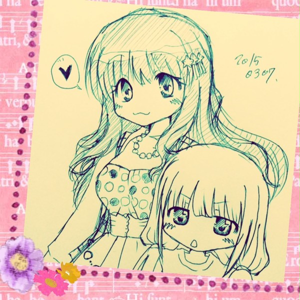初デレマスイラスト(きらり・杏)