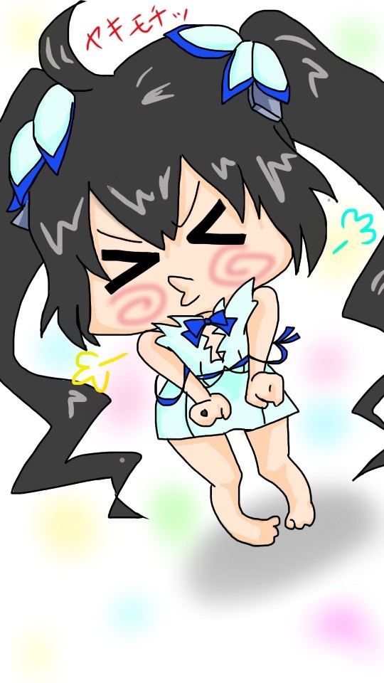 ヘスティア様描いてみた。