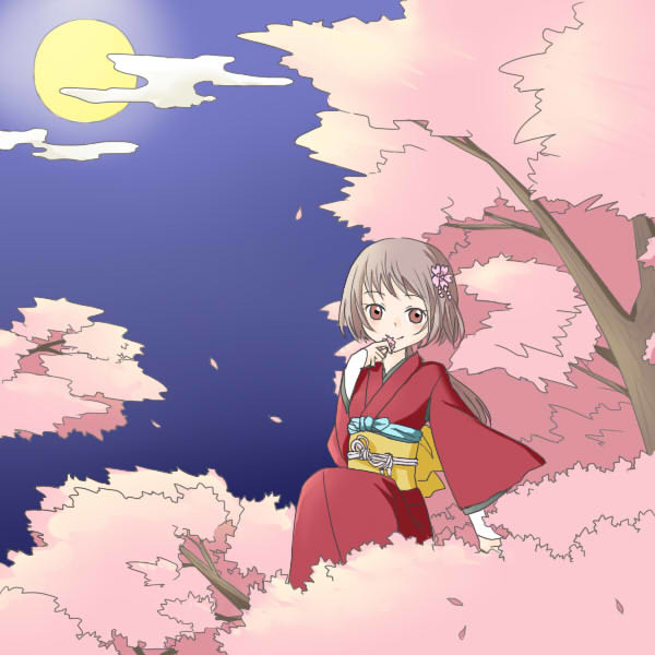 夜桜と
