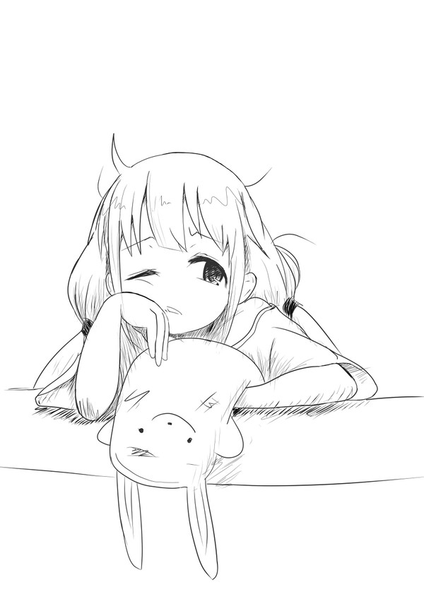 頬杖杏