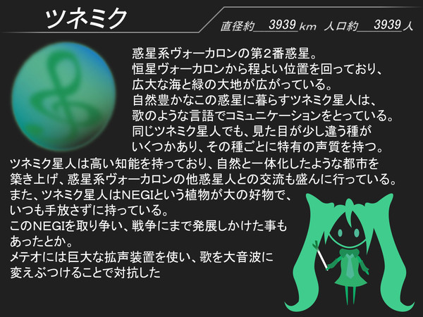 【メテオス】惑星ツネミク【創作惑星】