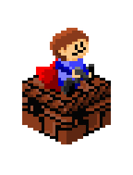 アイワナ　3D風ミニキャラドット絵