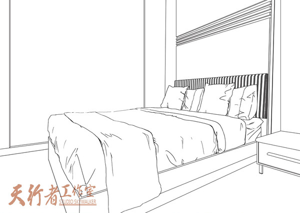 【美術背景】台湾にあるホテルの一室