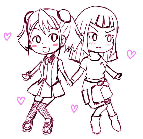 デフォルメゆずます落書き