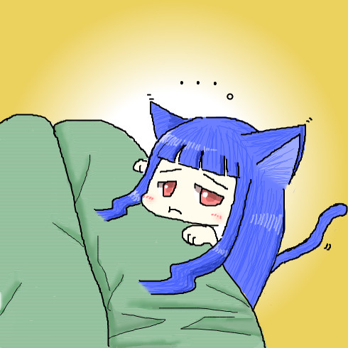 おひざにあごのせ雪美ちゃん