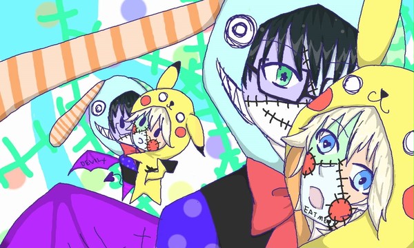去年のチビのアバとのイラスト。