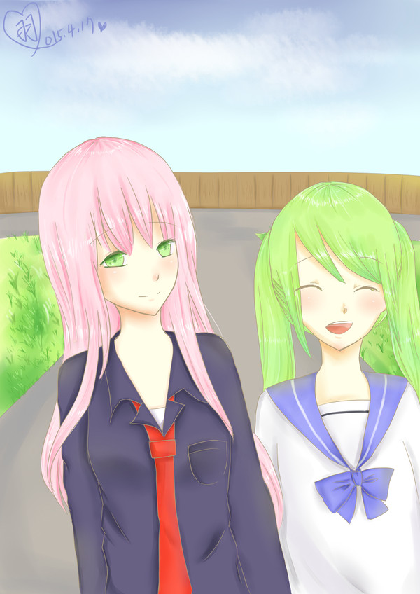 Luka X Miku 制服裝