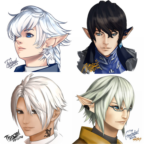 FF14 エオルゼア登場人物イラスト