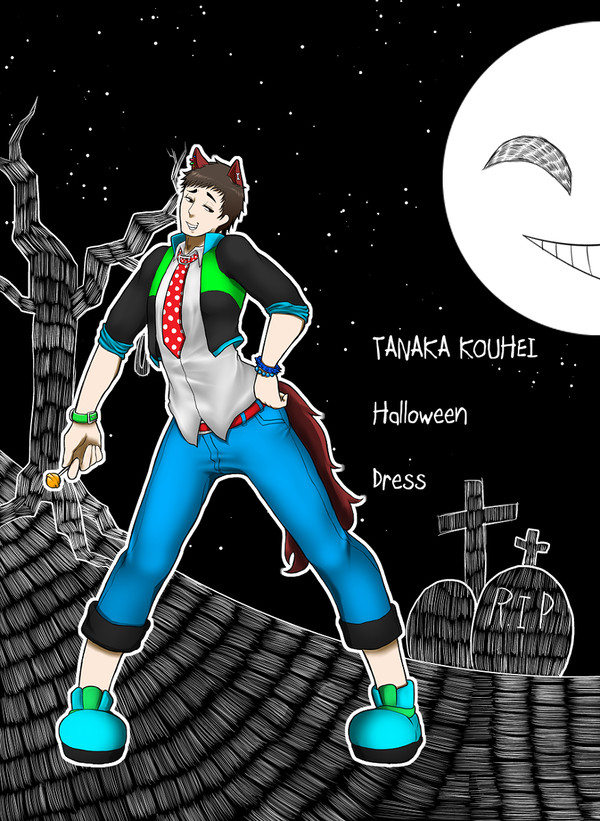 【モブ学園】田中康平【ハロウィンドレス】