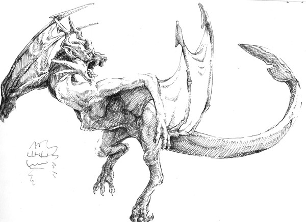 怒涛のごとくドラゴンらくがき