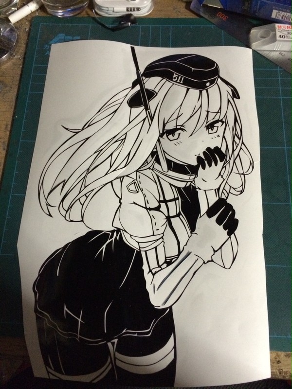 艦これUー５１１を切って貼ってみた
