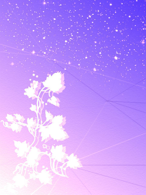 小説用表紙 (花・星・夕暮れ) 480×640