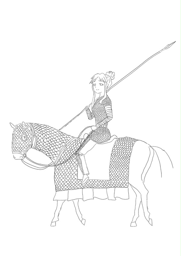 カタフラクト 天空橋朋花（線画）