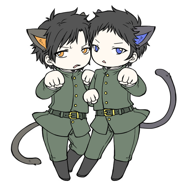 にゃんこ斬島と田噛を動かしてみた