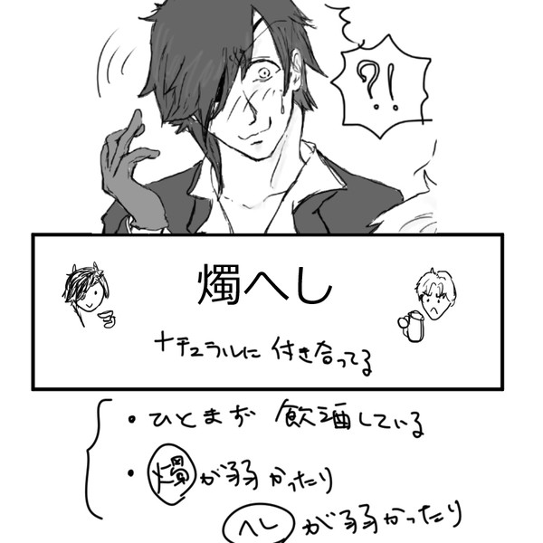 【燭へし】グダグダ飲んでる漫画