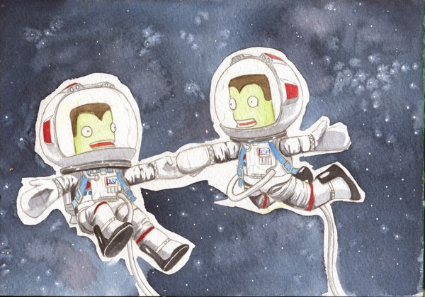 星空の二人