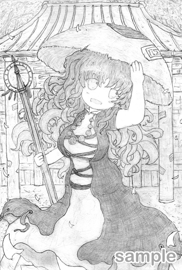鉛筆画：聖 白蓮（心綺楼ver）