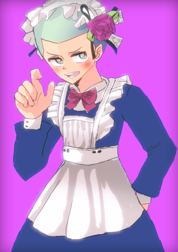 メイド服を着せたコニー
