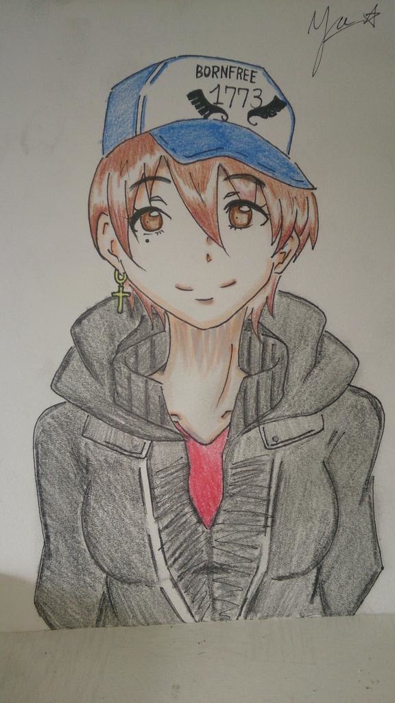 色鉛筆でリスナーさんに描いた物
