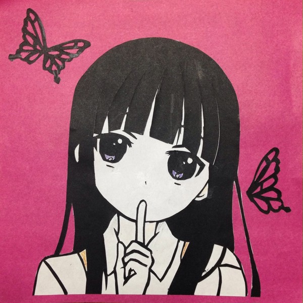 【切り絵】凛々蝶ちゃん