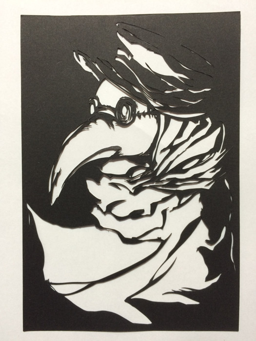 【切り絵】ペスト医師