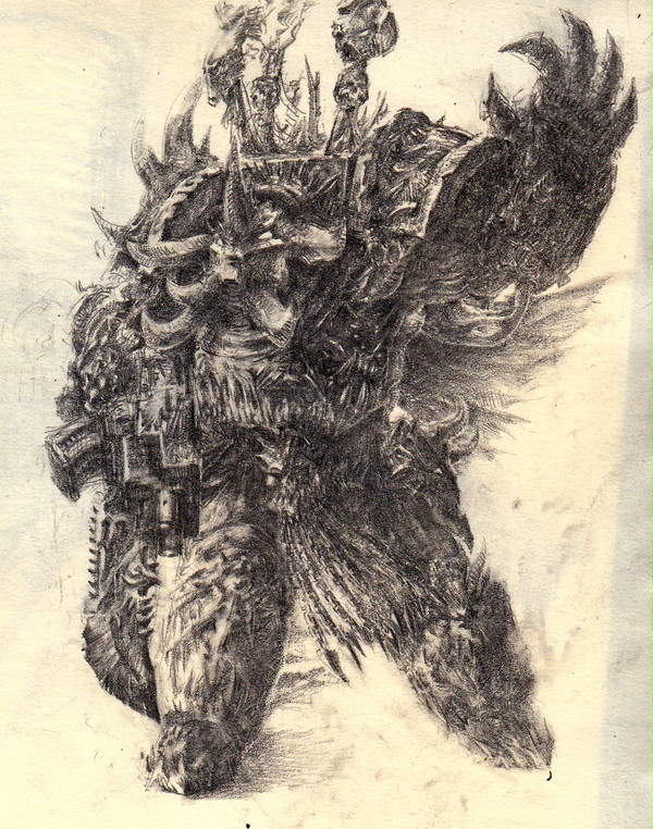 Chaos Lord In Teminator Armour