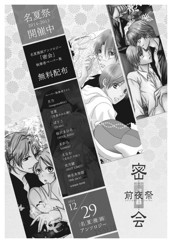 【名夏】密会前夜祭【腐】