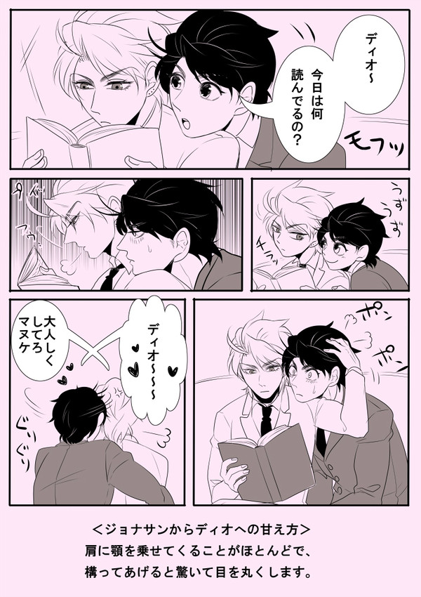 診断メーカーでジョナディオ漫画2つ
