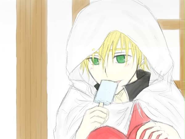 まんば君とアイス