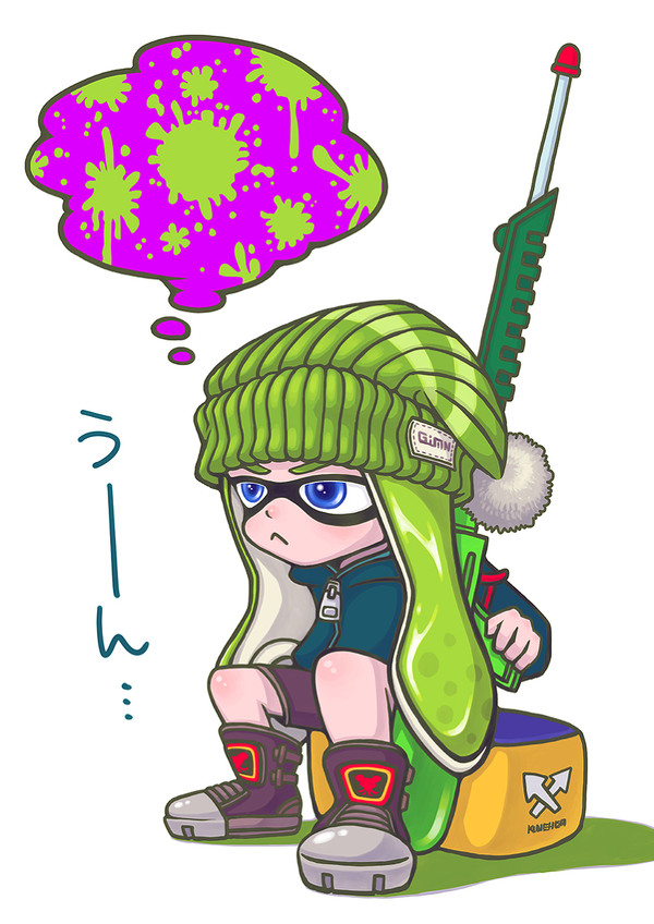 戦略を考えるイカガール