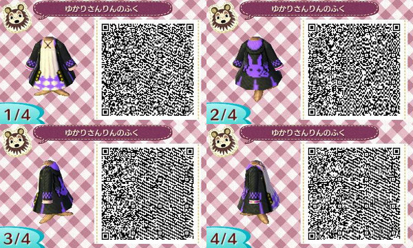 【どうぶつの森】ゆかりさんの服_凛衣装【QRコード】