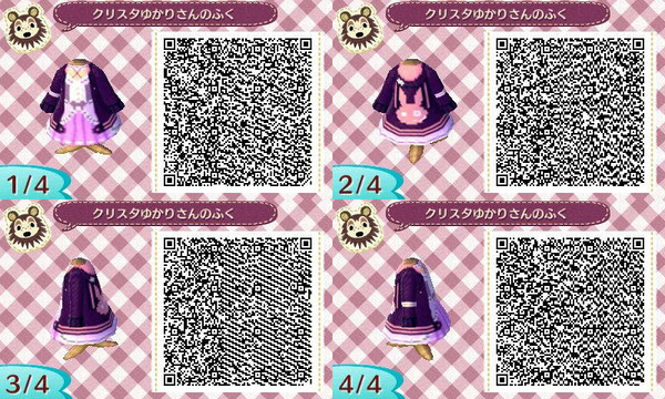 【どうぶつの森】ゆかりさんの服_クリスタ風衣装【QRコード】