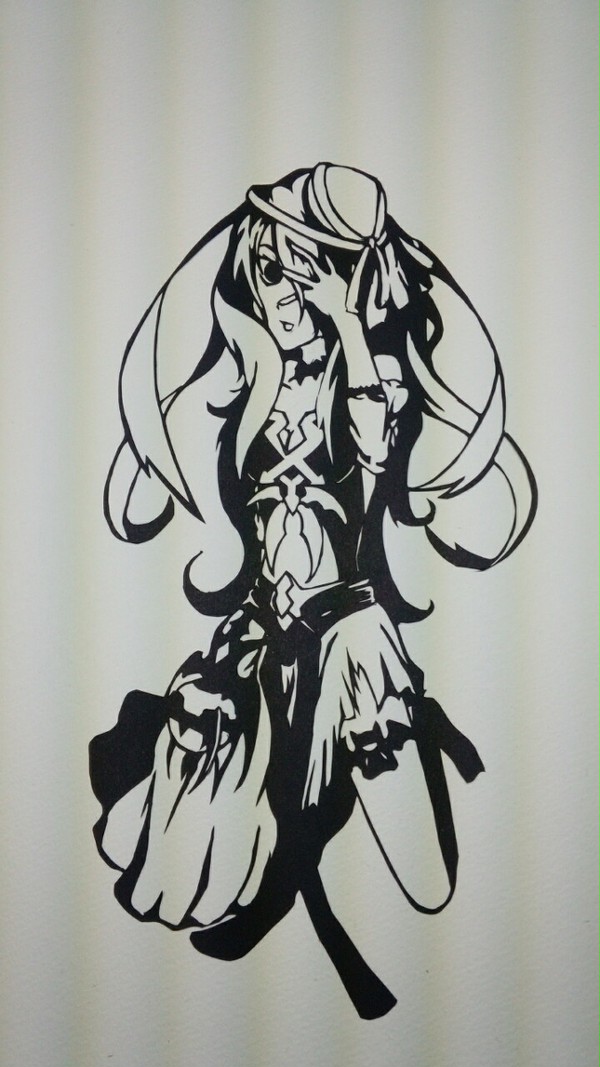 切り絵 パンドラ
