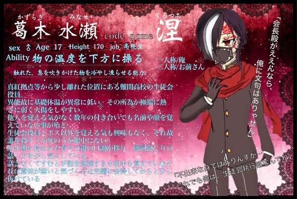 【異能警犯】葛木 水瀬【真紅】