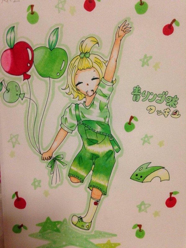 元気いっぱい青リンゴ味クッキー