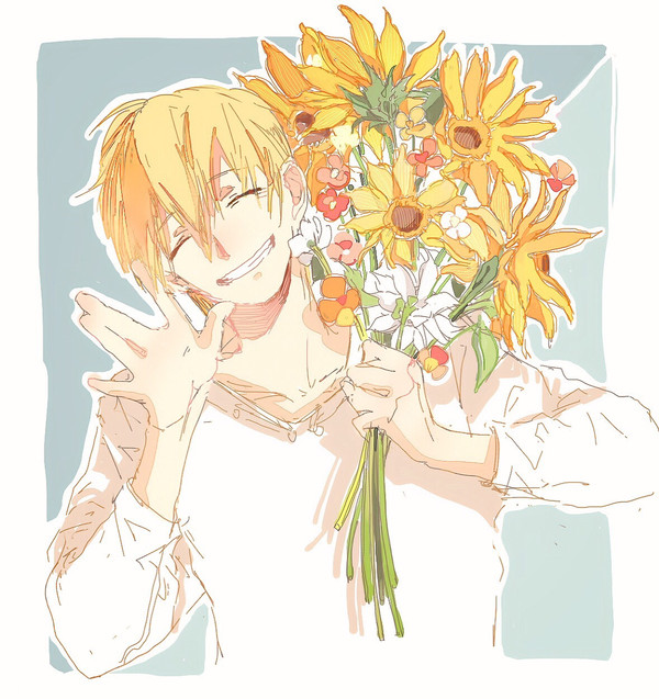 少年和花