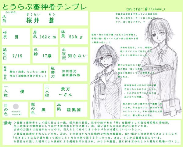 【とうらぶ】創作男審神者