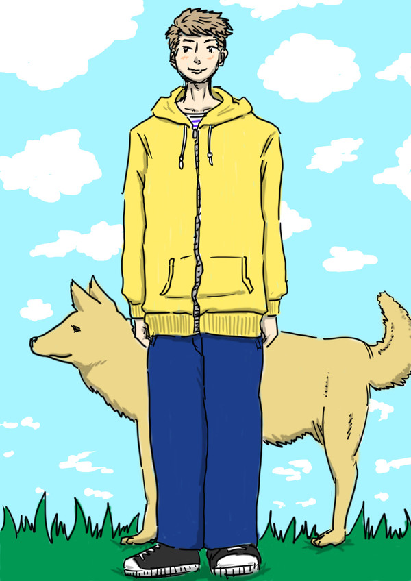 犬と散歩