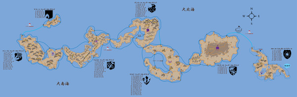 KRBオンライン、挿絵用地図