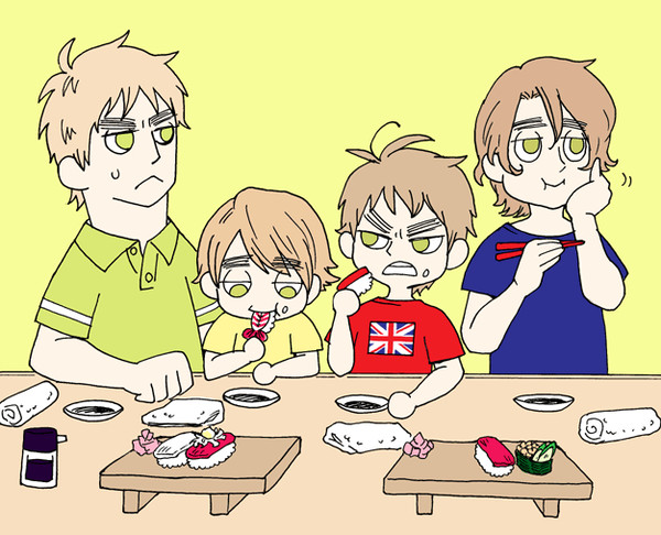 眉国兄弟、ぬほんを食す。