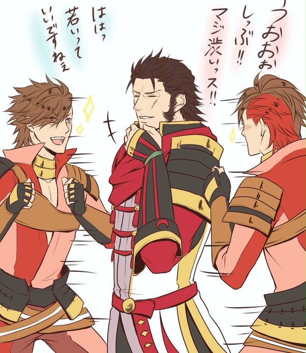 無双とBSR武将たちの会合②＋コピペ漫画