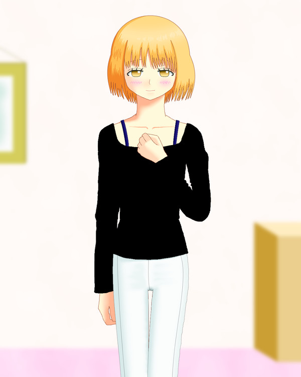 くまちゃんと私服を交換した那須さん