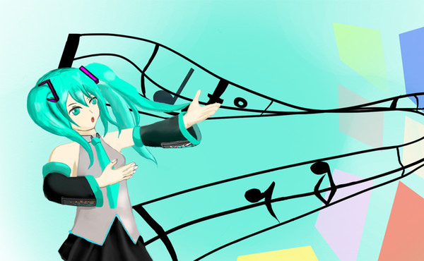 ミクを描いてみた