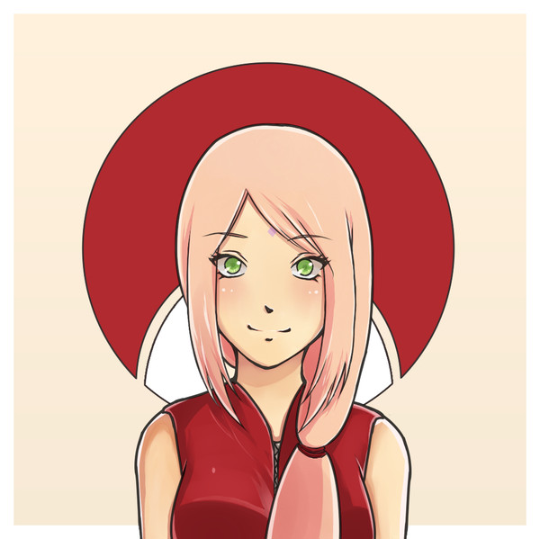 長髪の桜