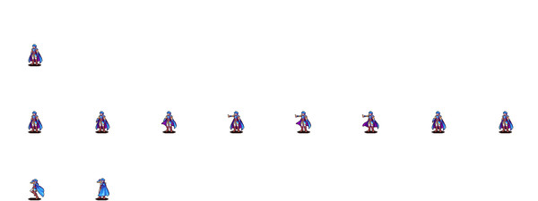 SRPG Studio改変素材　ロード男魔法モーション