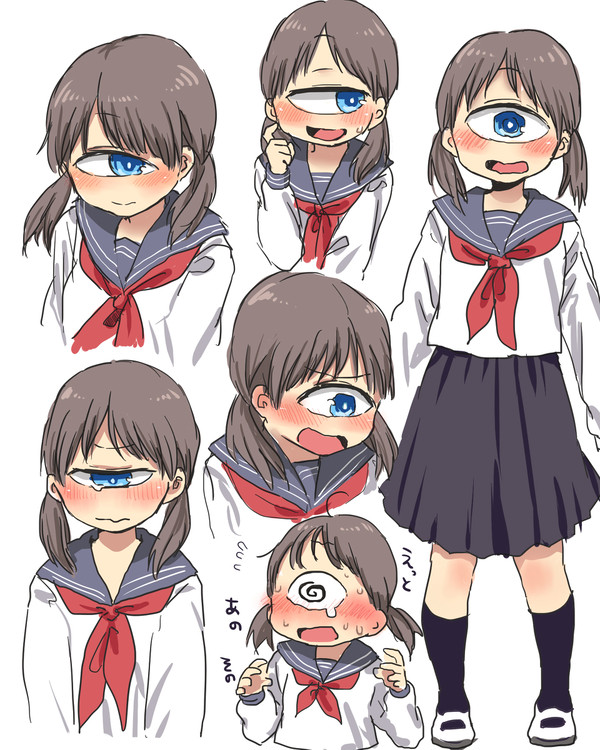 照れる単眼