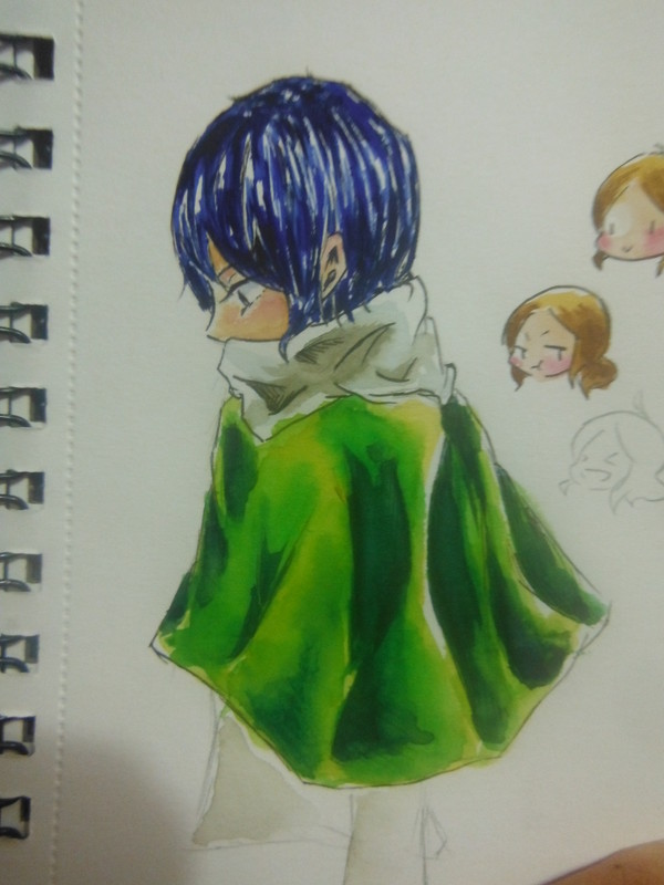 藍髮男孩
