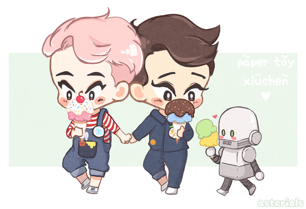 EXO PAPERTOY - XIUMIN & CHEN
