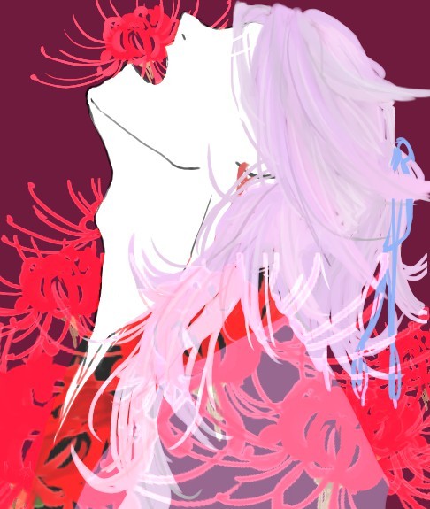 宗三左文字と曼珠沙華